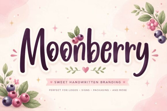 Discovering Moonberry: The Sweet, Handmade Font for Your Brand