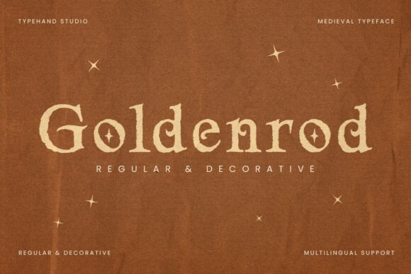 Goldenrod: Medieval-Inspired Charm for Modern Branding