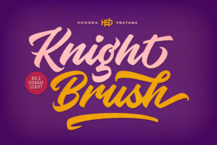 Knight Brush: A Vintage Script for Bold Visual Stories