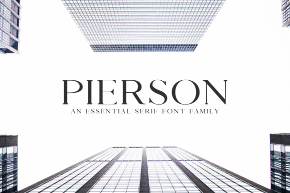 Pierson: A Serif Font That Balances Modern Edge with Timeless Class