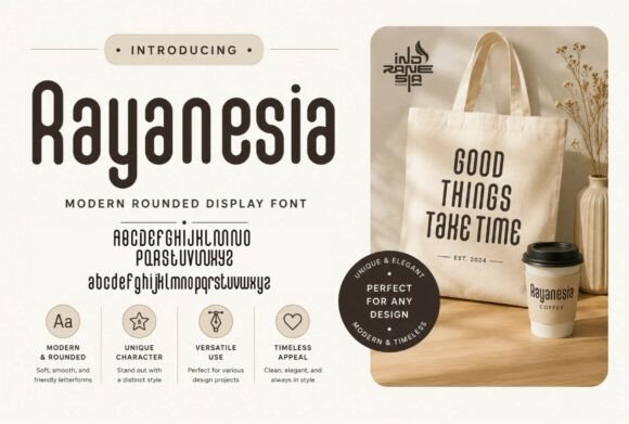 Rayanesia: The Modern Typeface for Memorable Branding