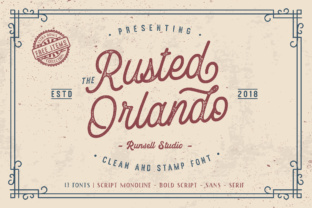 Rusted Orlando: A Deep Dive into a Vintage Powerhouse Font Set