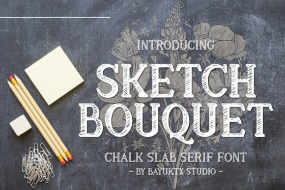 Sketch Bouquet: Where Handmade Charm Meets Bold Typography