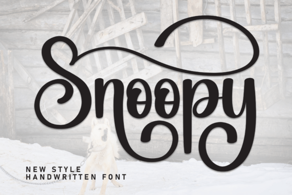 Snoopy: The Script Font That Adds Instant Elegance