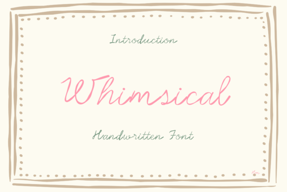 Whimsical: The Handwritten Font That Feels Like a Love Letter