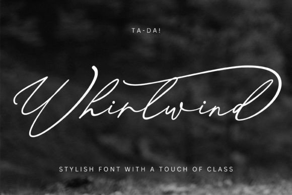 Whirlwind: A Handwriting Font with a Friendly, Modern Vibe